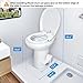 YITAHOME RV Toilet with Pedal Flush, High Profile Gravity Flush Toilet with Hand Sprayer for Motorhome Caravan Car Travel