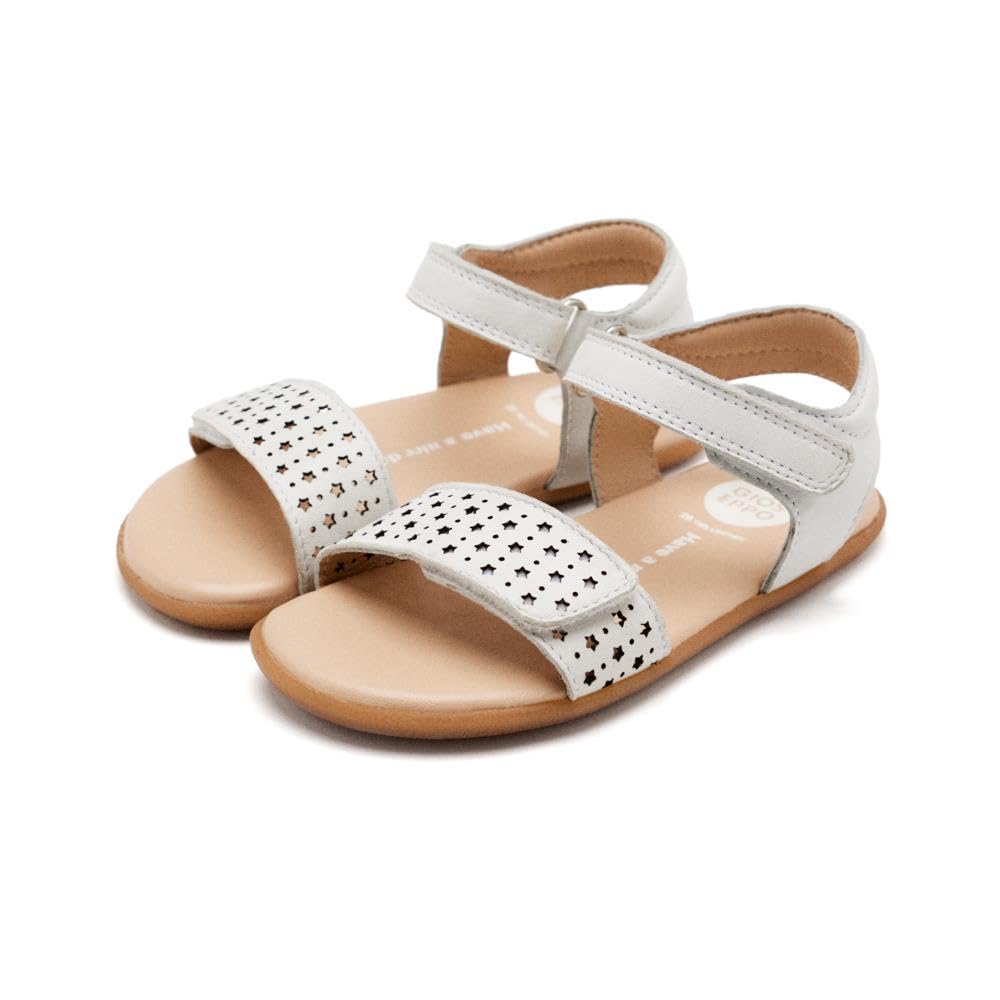 GIOSEPPO Hiram Girls Flat Sandals, white, 9.5 UK Child