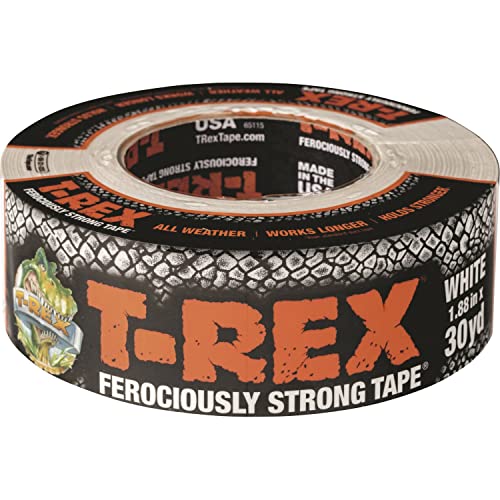 T-REX Ferociously Strong Tape, Duct Tape with UV Resistant & Waterproof Backing for Wood Brick Concrete and More, 30 yd. x 1.88