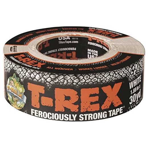 T-REX 1 rouleau de ruban adhésif blanc de 4,8 cm x 30 m (241534)