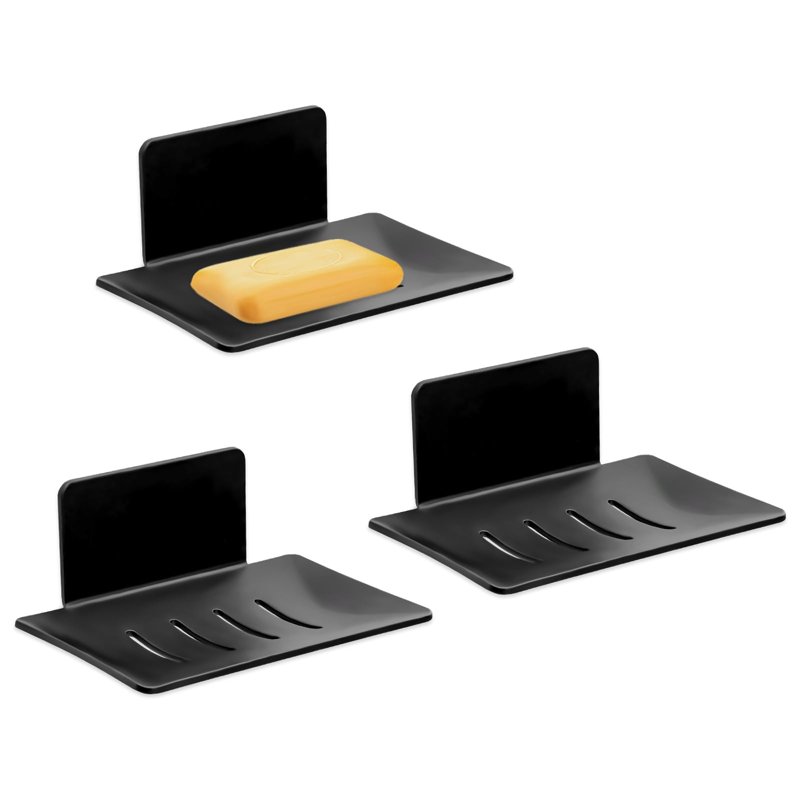 Porte-savon en aluminium amovible pour une finition durable