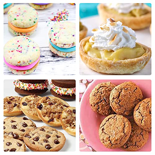 Caketime Silicone Muffin Top Pans - Whoopie Pie Pan 3" Round Silicone Baking Mold For Whoopie Pie, Corn Bread, Egg Bites, English Muffins, Tarts 3 Pack #TOP2