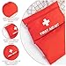ywzmsd 12Pcs First Aid Kit, 7.9x5.5 Mini Empty First Aid Pouch with Zippered, Waterproof Oxford Cloth Bag for Travel, Home, Office, Vehicle, Camping, Hiking Kit