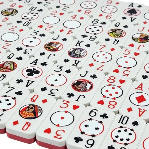 Cardian Poker Dominoes, Dos Tonos, Plástico Durable miniatura 2
