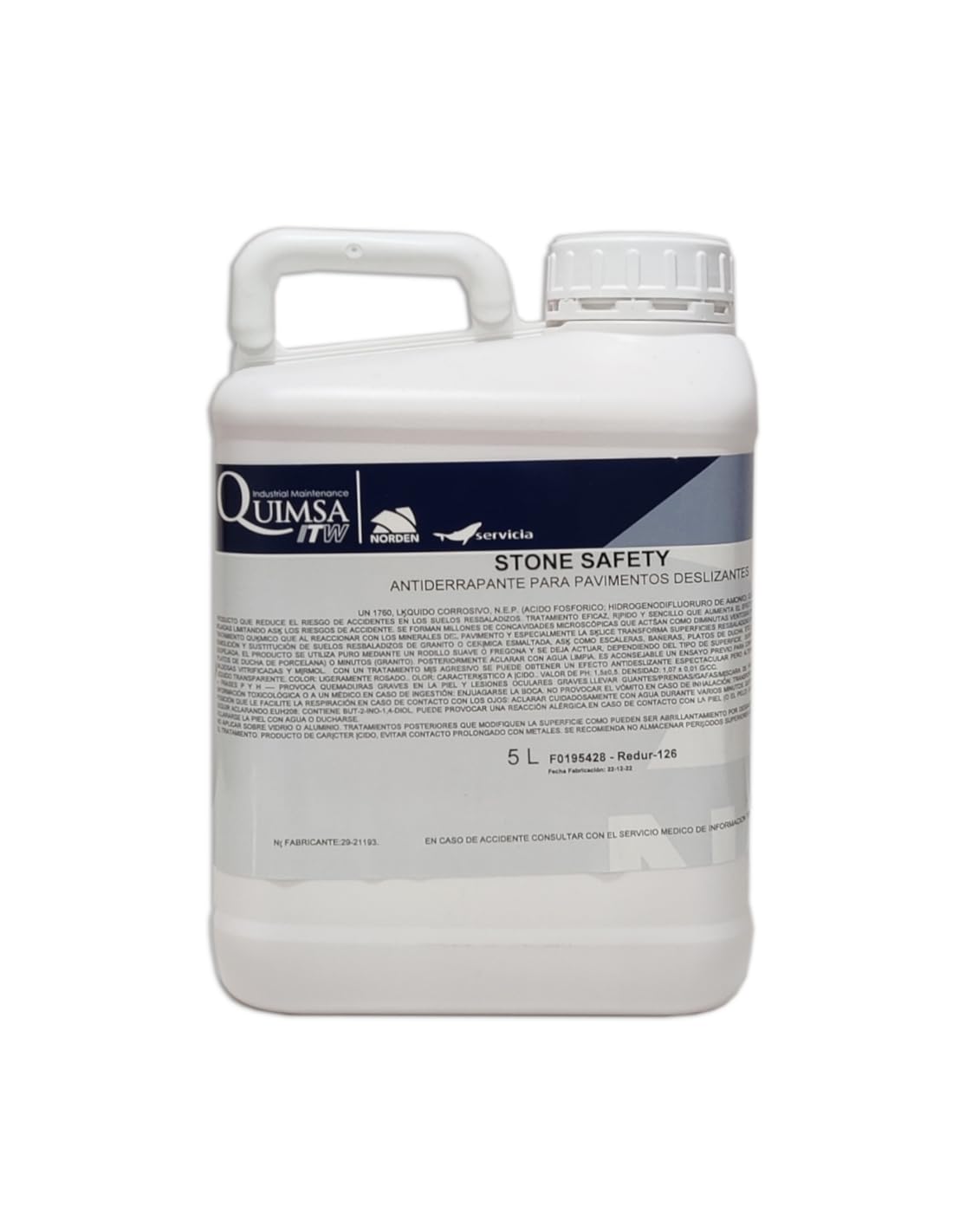 Liquido Antideslizante Para Pavimentos Stone Safety 5 Lt