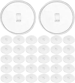 HOMSFOU 透明粘着式天井フック 取り外し可能な粘着フック 3cm 50個入り 家庭用装飾 吊り下げ用