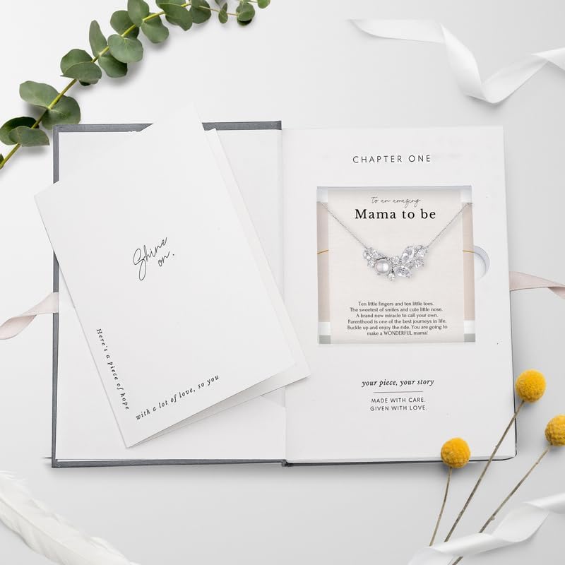 HOPE LOVE SHINE Twins “Mom to Be” Necklace – First Mothers Day Gift for Expecting Mom of Twins – Sterling Silver Double Circle Pendant - Image 6