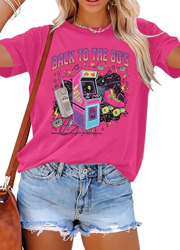 ASTANFY 80s Vintage Tshirts 80s Outfits Party Band Tee 1980 Style Clothing Graphic Tees