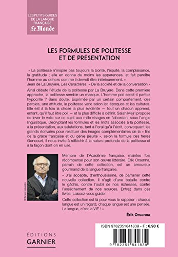 Les formules de politesse et de présentation