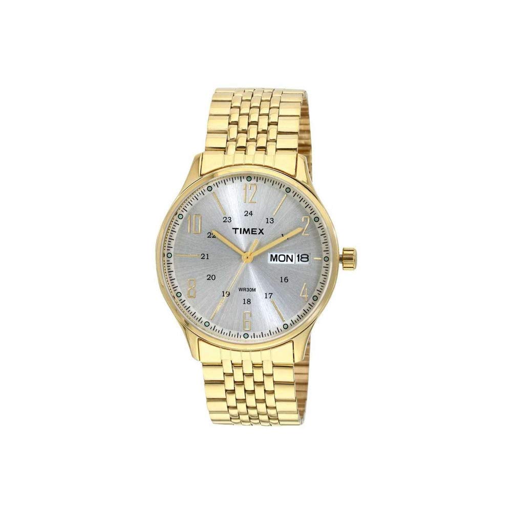 Timex Stainless Steel Analog Grey Dial Men Watch-Tw0Tg6502, Bandcolor-Gold (B07B9CHHX2) Amazon Price History, Amazon Price Tracker