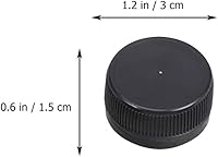 Vista 2 de 100 tapas de botellas de plástico decorativas para manualidades, protección del medio ambiente y desarrollo de la inteligencia de los niños (negro)