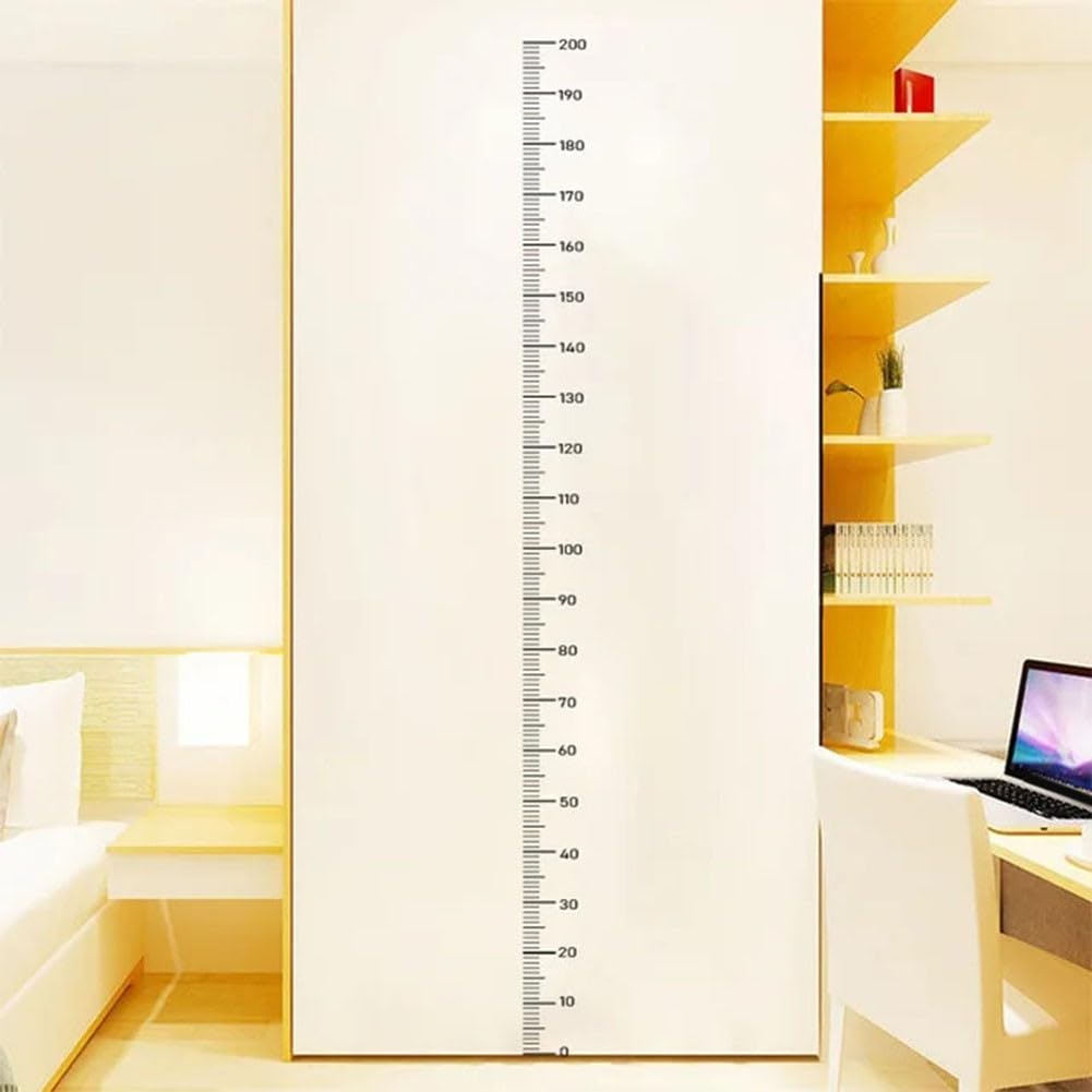 Hauteur Mesure Stickers, Toise murale pour enfants, Autocollant Murale avec, Autocollants muraux imperméables à décoller et à coller - Amovibles - Pour chambre d'enfant, chambre à coucher, salon