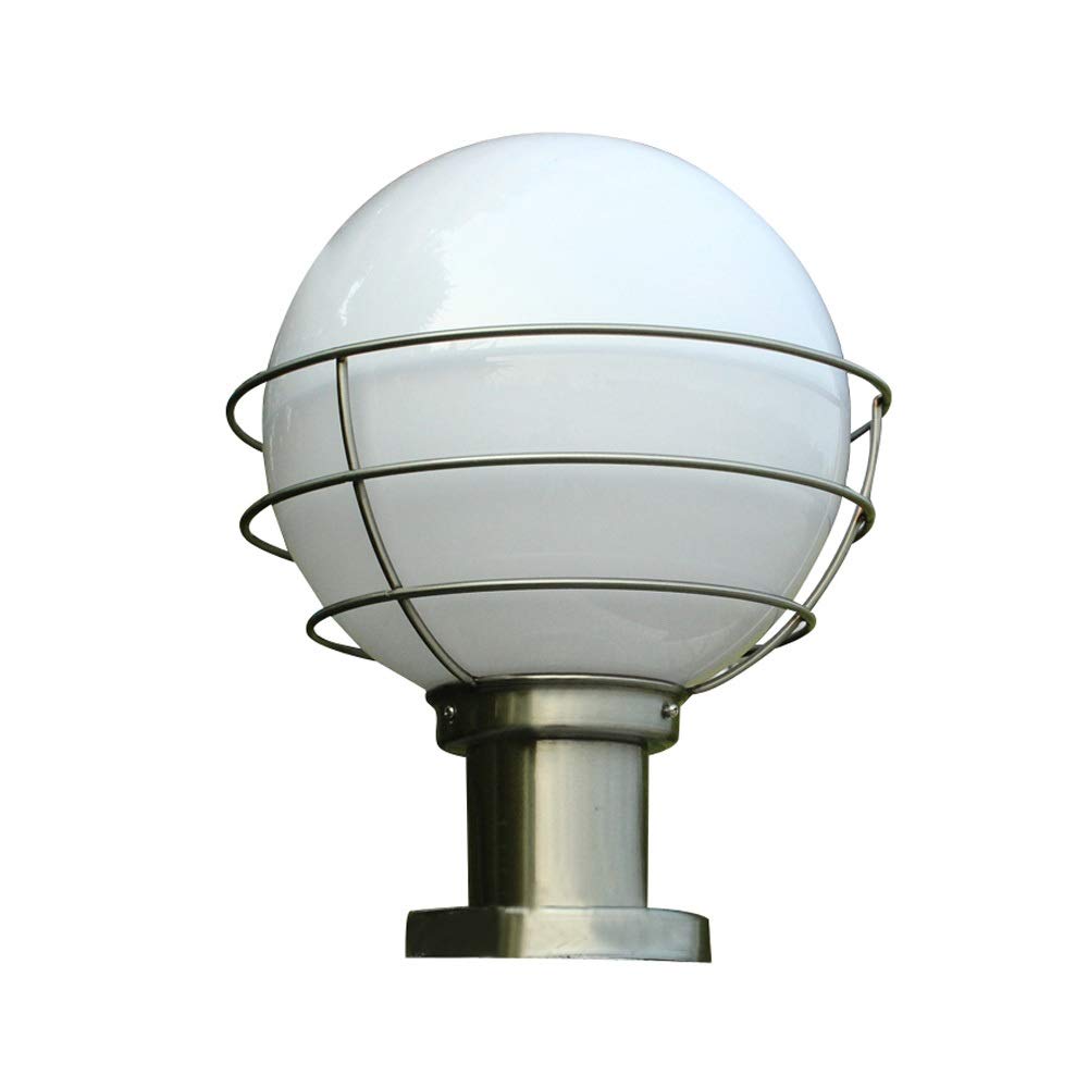 Lampe de jardin poteau blanc contre les zones d'ombre extérieures