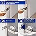 BRINKS – Portable Security Door Locks for Home, Dorm Room, Apartment, Hotel Safety, Short-Term Rentals, Security Door Latch - Privacy Latch, Easy Install (1 Pack)