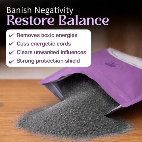 Image of Banishing Bath Salts 200g Spiritual Cleansing Bath Salts, Aura Protection & Negative Energy Removal Remove Hexes, Bad Luck & Evil Energy, Purifying Ritual Soak, Natural & Handmade