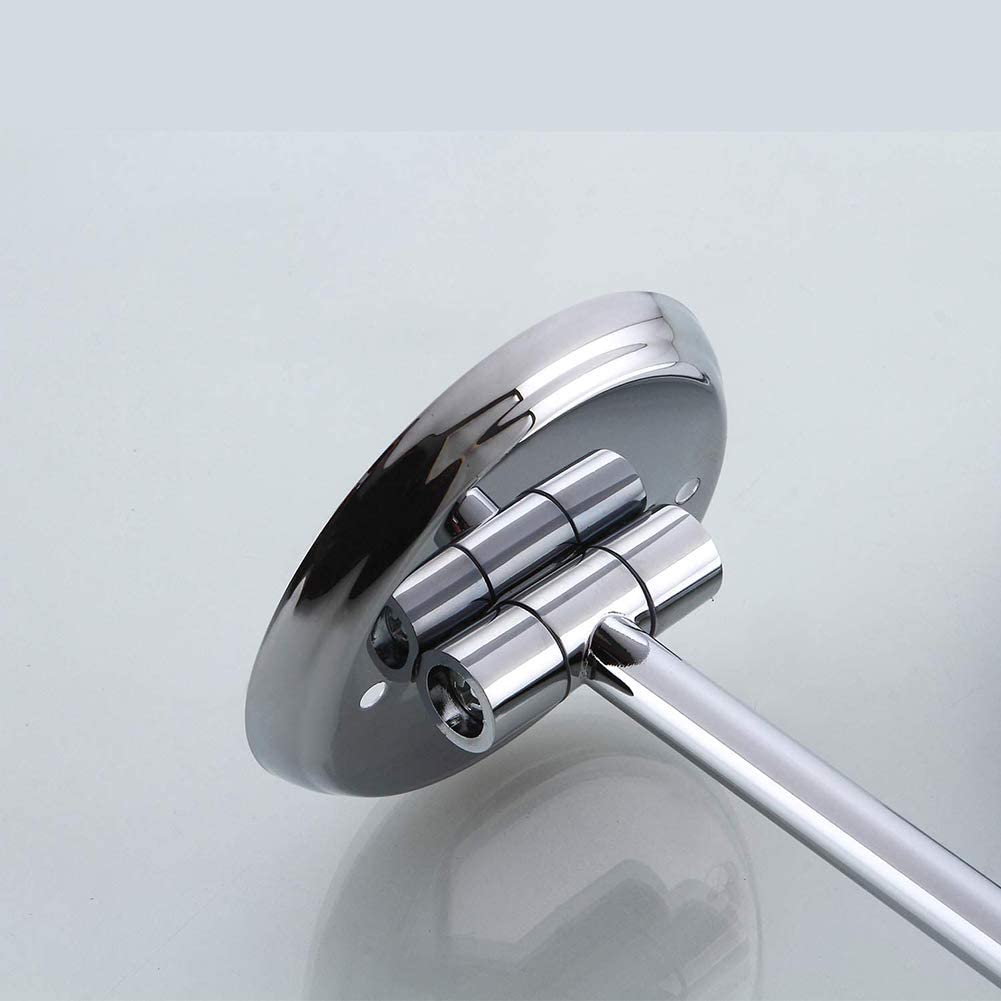 Specchio per Trucco ingranditore 3X a Parete, Specchio cosmetico per Trucco a Parete Girevole su Due Lati a 360° Estensione Regolabile per Bagno Finitura cromat
