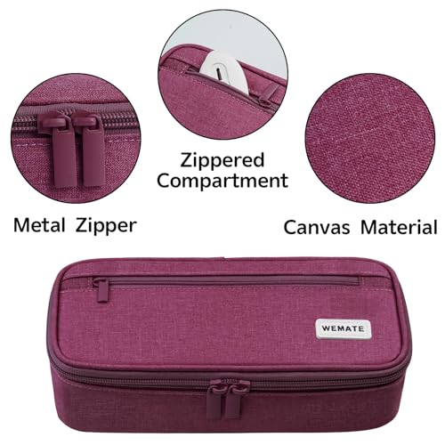 WEMATE Large Pencil Case,Pencil Case for Women & Men, Pencil Pouch - Image 3