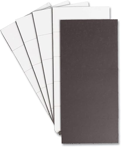 Miniatura 2 de U Brands Tiras de cinta magnética de borrado en seco, color blanco, 2 x 0.875 pulgadas, paquete de 25