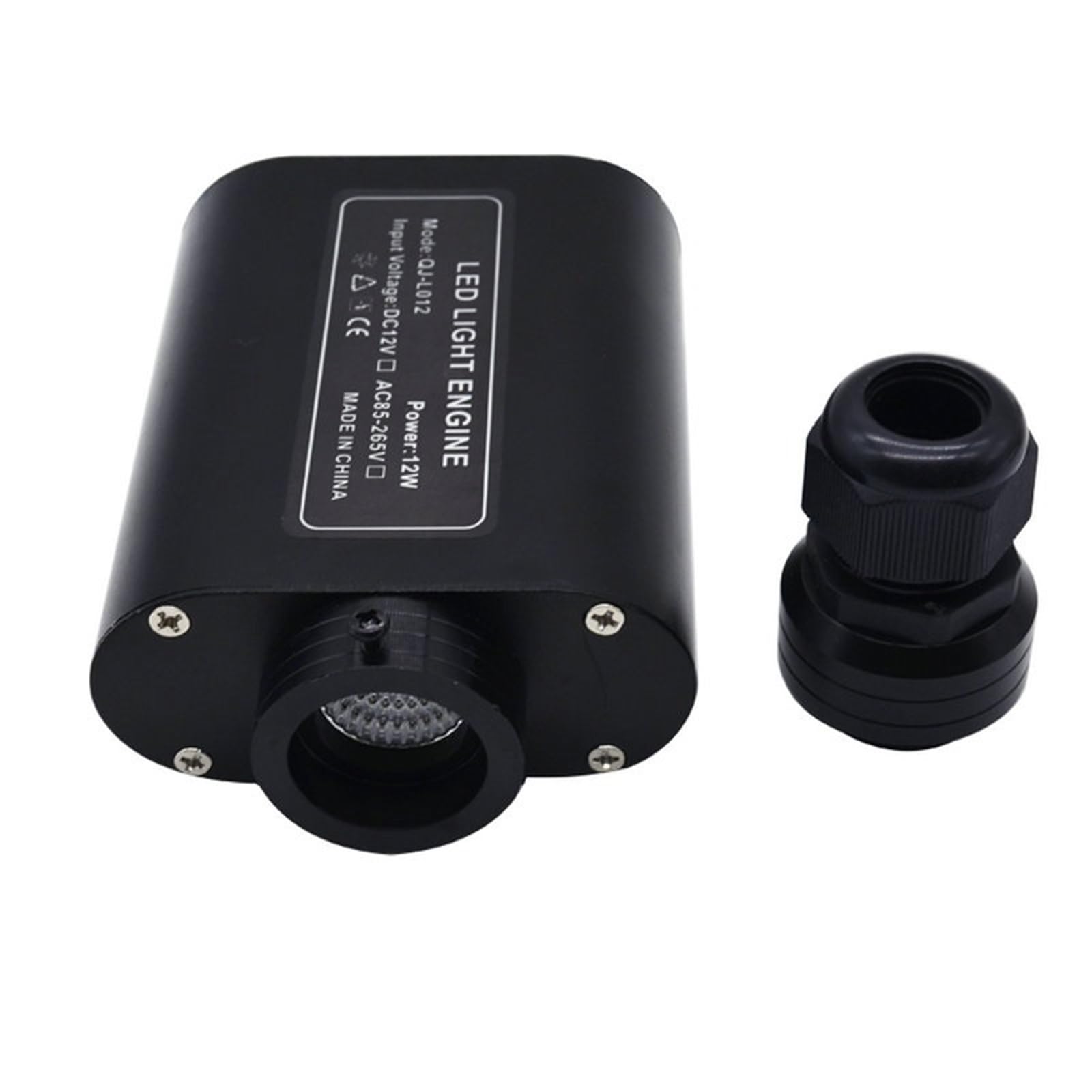 Equipo de luz de techo de estrella de fibra óptica, Motor de luz estrella fibra óptica inalámbrico 12 W RGBW con control remoto, sensor sonido musical V, LED for techo