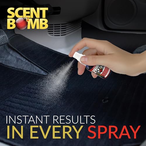 Image of Scent Bomb Air Freshener Spray, Long-Lasting Odor Eliminator - Effective Deodorizer for Home & Car, Fresh Room Spray for Kitchen, Bathroom & Smell Neutralizer - 1 oz Pack of 4, Love Potion Scent