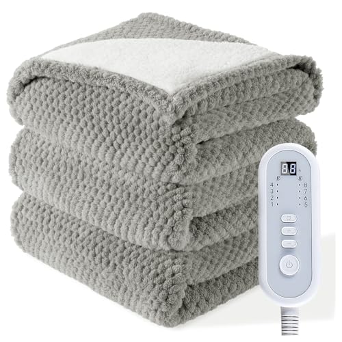 Heated Blanket Electric Throw, 50" x 60" Heated Blanket with