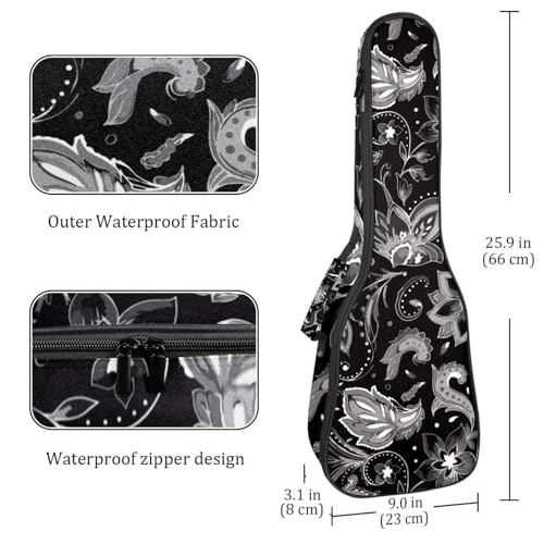 JRHEJTHH Housse imperméable durable pour ukulélé avec épaules réglables pour ukulélé de 53,3 cm, 58,4 cm, rembourrage épais, motif imprimé texturé élégant – Bleu, Multicolore., 25.9x9x3.1in/66x23x8cm, - Les Beatles, Paul McCartney, John Lennon, RIngo Starr, George Harrison JRHEJTHH Housse imperméable durable pour ukulélé avec épaules réglables pour ukulélé de 53,3 cm, 58,4 cm, rembourrage épais, motif imprimé texturé élégant – Bleu, Multicolore., 25.9x9x3.1in/66x23x8cm, – Image 5
