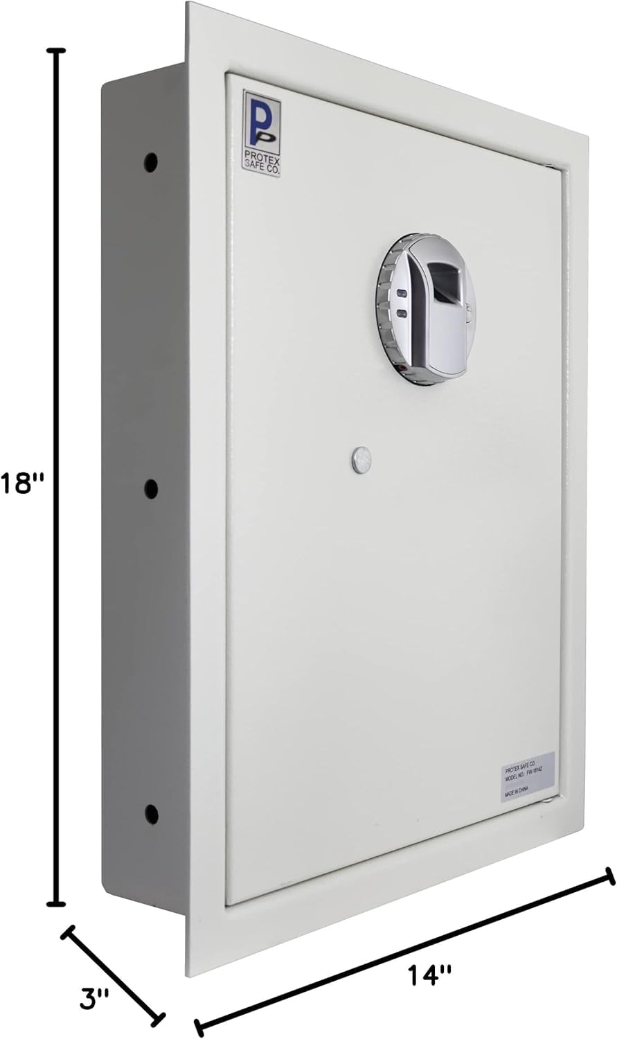 Protex Safe Fingerprint Wall Safe (fw-1814z)