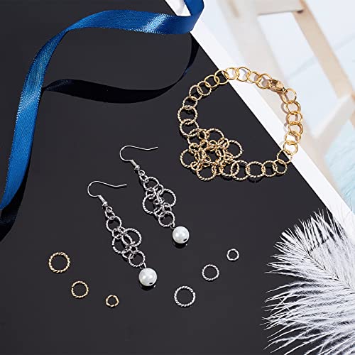 UNICRAFTALE 84pcs 6/8/10mm Open Jump Rings Golden and Stainless Steel Color Stainless Steel Jump Rings Connectors Rings for DIY Bracelet Necklaces Jewelry Making - Image 3