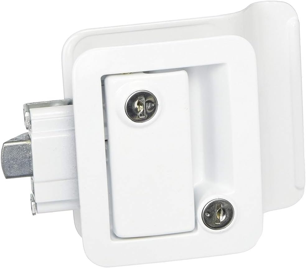 Wesco 4361009SP TRAVEL TRAILER LOCK WHITE