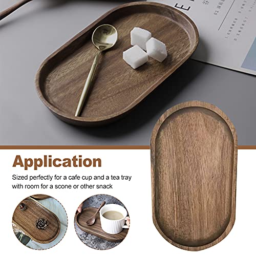 Vassoio ovale in legno, vassoi da portata in