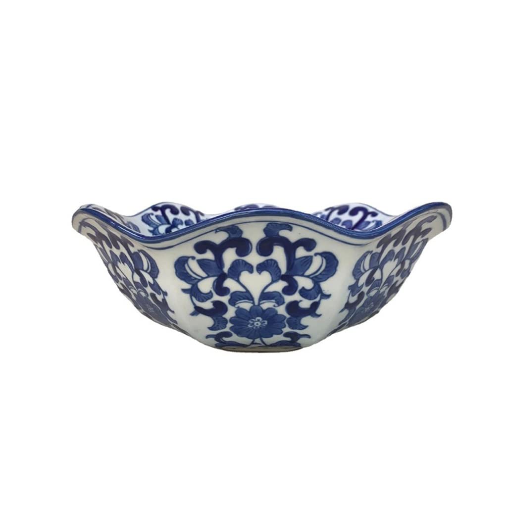 Assiette à snack en porcelaine chinoise et grand bol à collation créatif