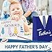 Engrowtic 48 Pieces Father's Day Paper Gift Bags Bulk Happy Father's Day Party Favors Bags Dad Treat Bags Suit Goodie Bags for Father's Day Party Favors Supplies