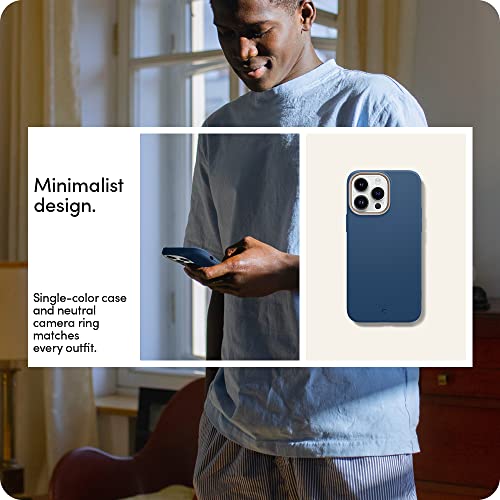 Image of Spigen Cyrill UltraColor Mag | iPhone 14 Pro Max Case | Blue Navy iPhone 14 Pro Max Back Cover | TPU+Poly Carbonate - Coast