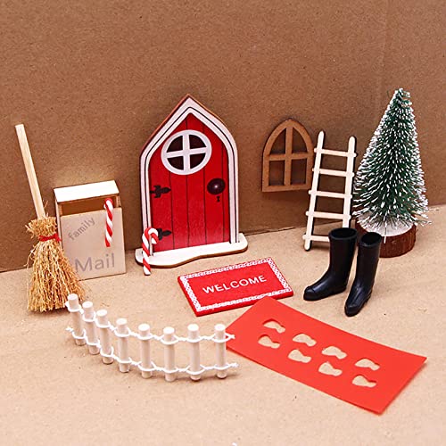 Mini fada do dente | fada vermelha - Kit jardim fadas 11 peças, playset fantasia para crianças faça