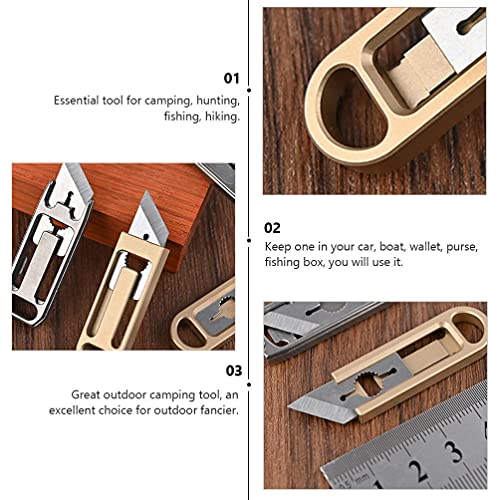 NUOBESTY Pakket Opener Briefopener Sleutelhanger Rvs Envelop Slitter Plastic Doos Cutters Veiligheid Utility Cutter Voor… - Afbeelding 5