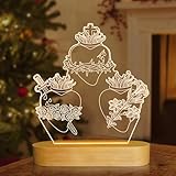Anywin Sacred Heart of Jesus Night Light，Catholic Gifts, Home Decor, Church Decor, Holiday Gifts, Holy Clan Gift (Sacred Heart)