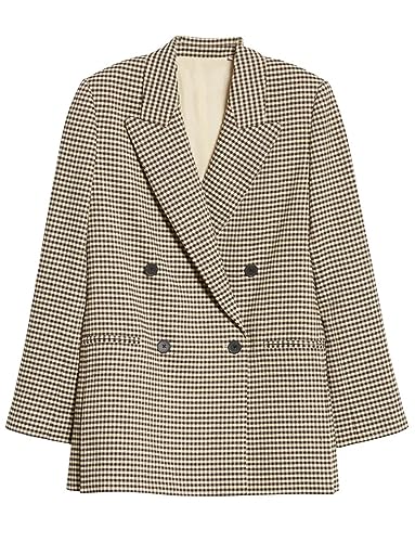 Blazer femme petit format coupe ajustée veste de costume anti-plis pour journée de travail
