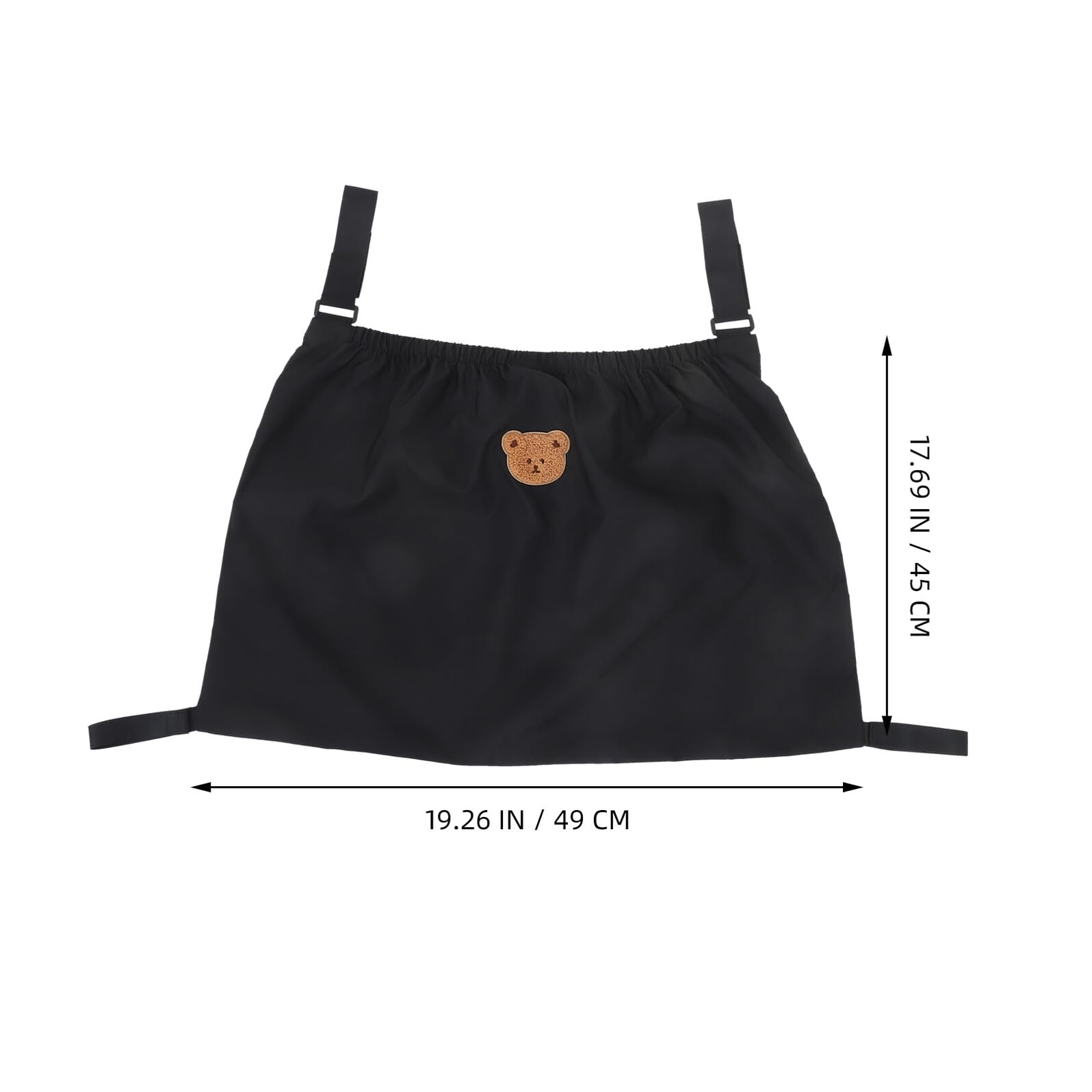 KOMBIUDA per passeggino cesti appesi sacca passeggino per pannolini organizer stoccaggio nylon Nero
