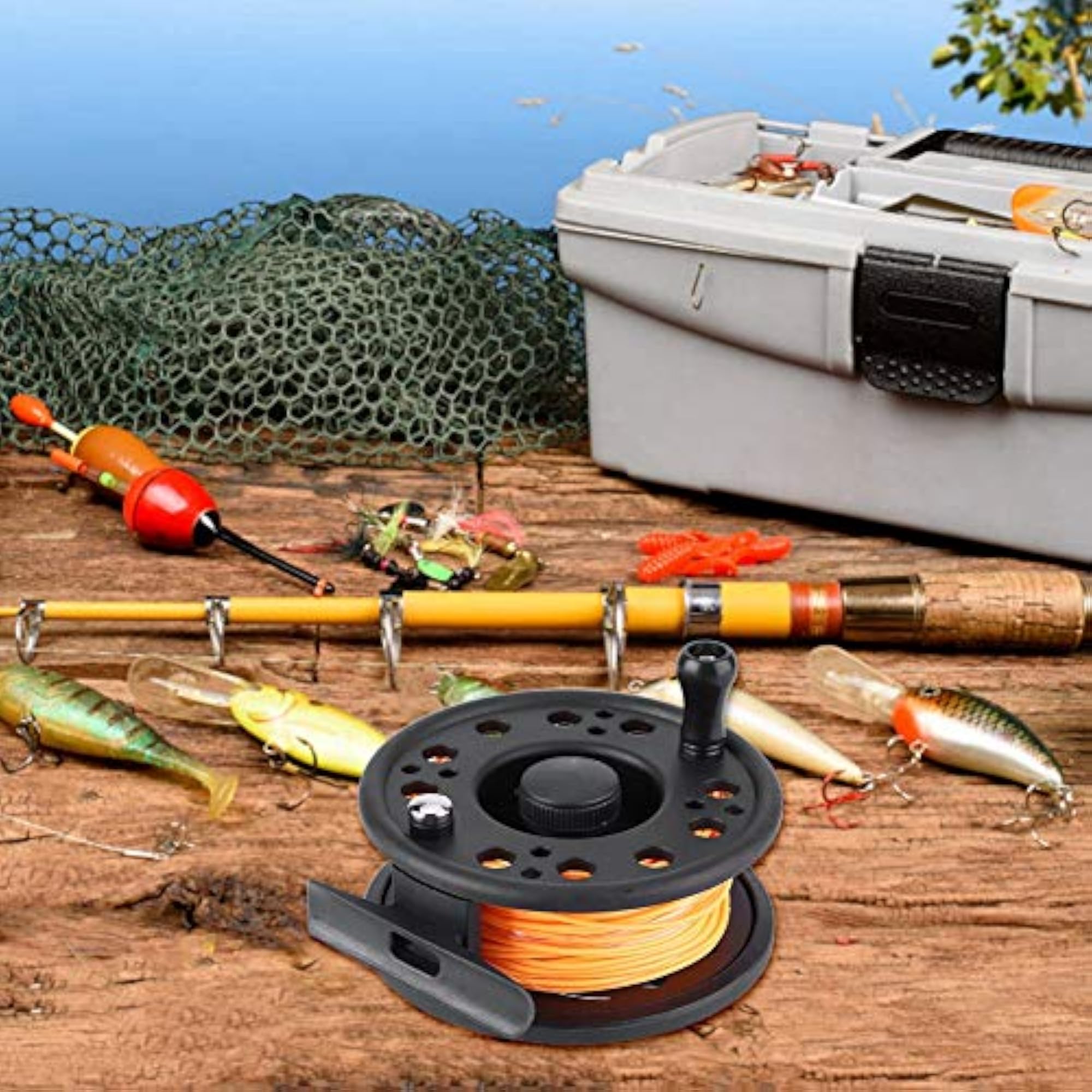 Fishing Accessory Sturdy Fly Reel, Portable for Fishing Lovers