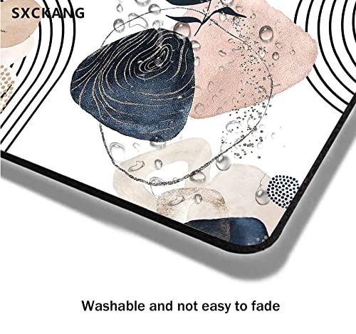 Sxckang Floral Mouse Pad, Square Personalized Premium Texture Custom Computer Cute Mouse Pad Design, Women Mousepad With Washable Lycra Cloth Non-Slip Rubber Base For Office, Aesthetic Boho #TOP5