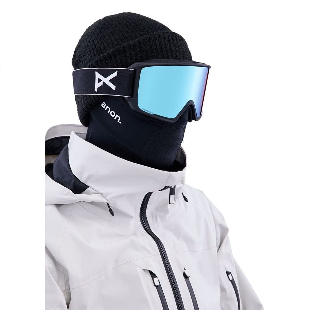 Anon M M3 Mfi with Spare Lens Blau - Stylische hochwertige Panorama Mfi Snowboard Brille, Größe One Size - Farbe Black