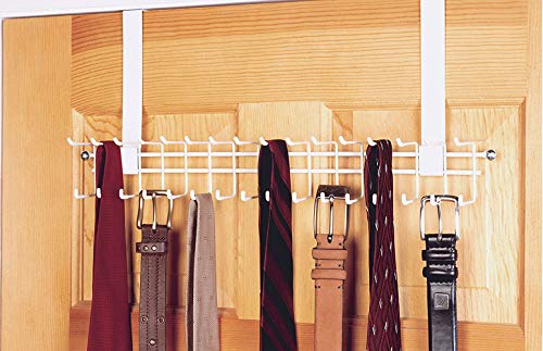 Closetmaid 1217 Over-The-Door Tie And Belt Rack, White #TOP2