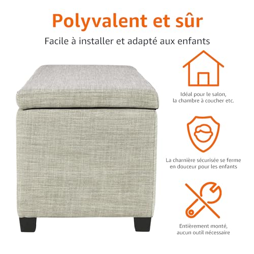 Banquette d'entree rembourree pour s'chausser confortablement