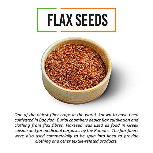 Image of Chef Urbano Flax Seeds 300 Gms | Alsi Seed | Raw and Natural | Immunity Booster | Rich in Protein and Fiber | Seeds for Eating | Diet Food (Pack of 2)