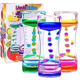 YUE MOTION Liquid Motion Bubbler Visual Sensory Toys, Liquid Timer– New Big Calming Sensory Bubbler Toy- Colorful Liquid Hourhlass for Stocking Stuffers, Novelty Gifts