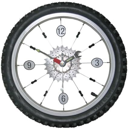 Bicycle Tire Wall Clock, 14-Inch