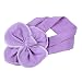 Lovely Ovely Unusal Cotton Girls Baby Flower Headband Hairband Bow Lavender