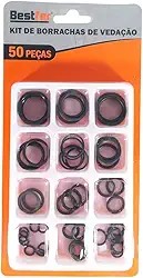 Kit Borracha Vedação com 50 Peças Bestfer