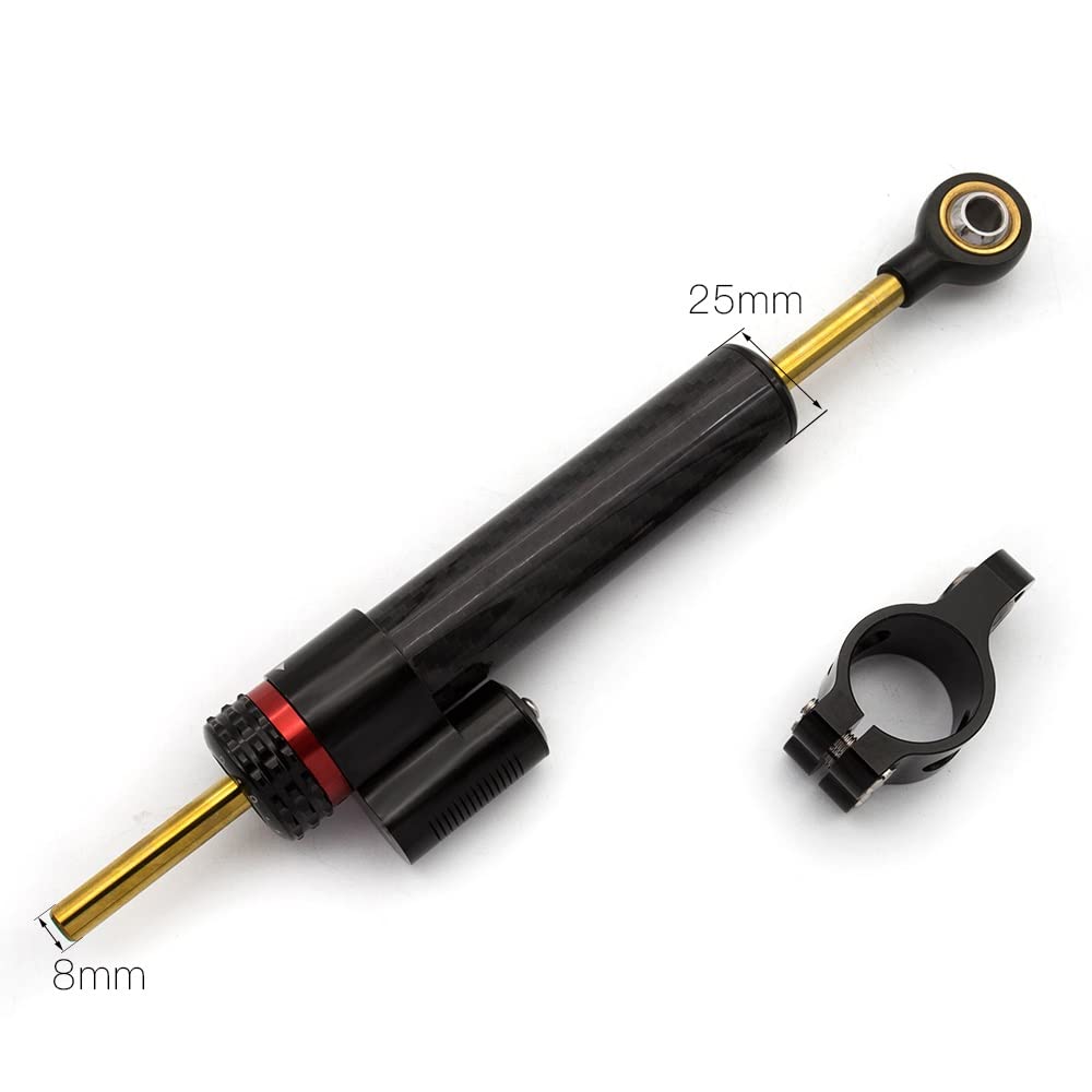 KIMISS Motorrad CNC Lenkungsdämpfer Halterung Stabilisator Kit für