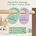 Sicamin Baby Closet Dividers for Clothes Organizer, 8 PCS Double-Sided Cute Hanger Dividers for Newborn to Toddler, Baby Clothes Size Dividers for Boys & Girls